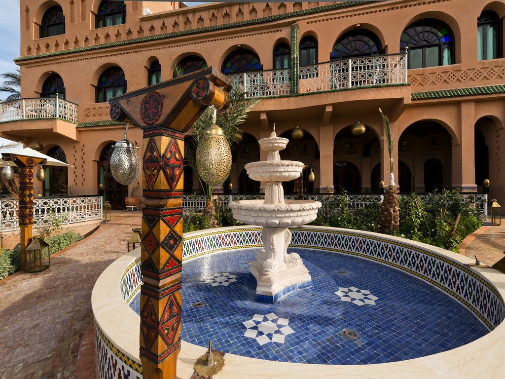 Kasbah courtyard fountain